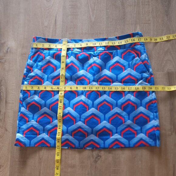 Loudmouth Blue Geometric Golf Mini Skort - Picture 3 of 5